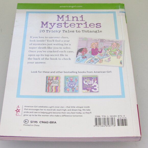 American Girl – Mini Mysteries: 20 Tricky Tales to Untangle – Paperback Book - Picture 3 of 3
